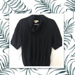 Michael Kors black shimmery cowl neck top